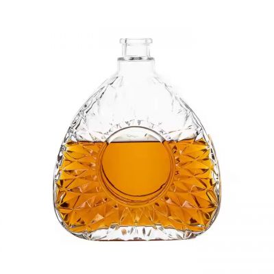 Empty 500ml 700ml 750ml whiskey vodka glass bottle wholesale rum gin tequila bottle custom liquor wine bottle