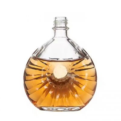 Factory direct sale empty appearance low price white liquor bottle 500 ml with bar top cork