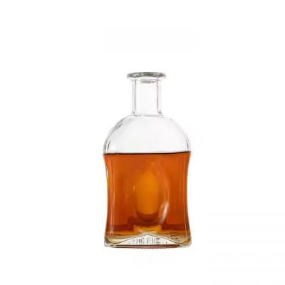 500ml 750ml High Quality Crystal White Spirits Glass Bottle For Vodka