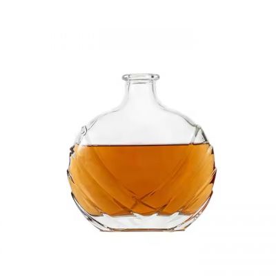 Factory Manufactured Whiskey Bottle Fancy Liquor Glass Bottle