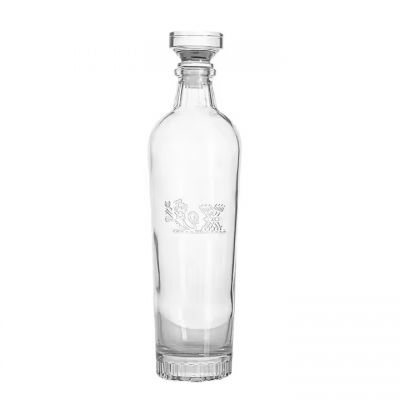 Customized 750ml High Quality Vodka Spirit Glass Bottle for Liquor Wholesale