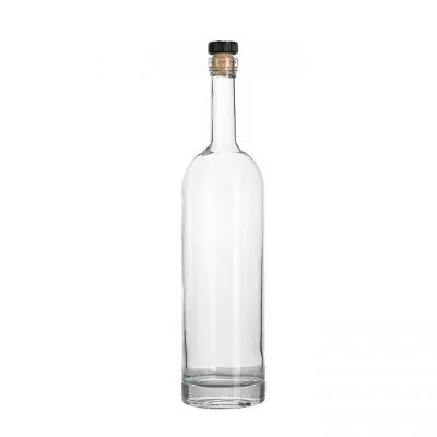 Custom Empty Vodka Bottle 375ml 500ml 750ml Glass Bottle For Liquor With Cap