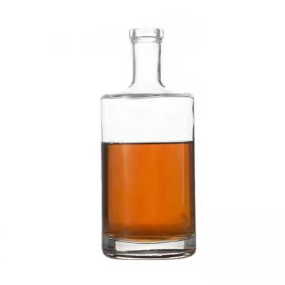 Customized Professional Factory Price Glass Flat Vodka Bottle Glass Bottle
