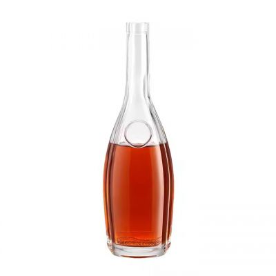 Factory sale Empty Flint Glass Liquor Whisky Vodka Tequila wine Glass Bottle With Cork Lid