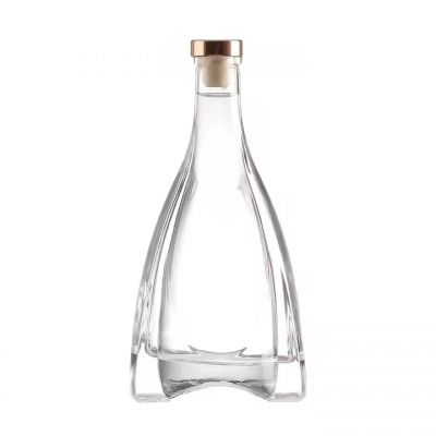 Wholesale Glass Wine Liquor Bottle 750 Ml 500ml Brandy Gin Rum Tequila Vodka Spirits Bottle With LID