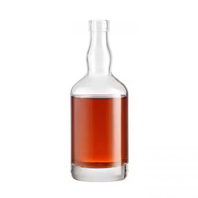Custom 500ml 750ml Whisky Glass Bottles XO Spirit Alcohol Glass Bottle With Crystal Cap Stopper