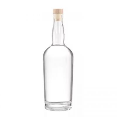 Premium empty cylinder spirit glass 750ml whisky vodka liquor bottle frosting wine glass bottle wholesale