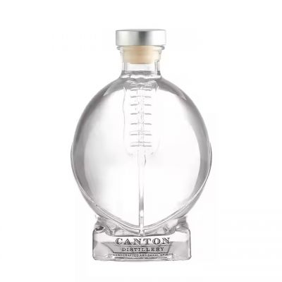 Sale 500ml 750ml Spirit Glass Bottle Vodka Liquor Packaging For Whiskey Rum Gin With Cork