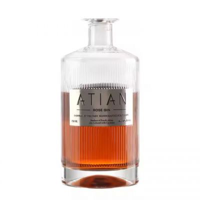 Customized metal aluminum foil label for 500ml 750ml 1000ml spirits special glass wine bottles