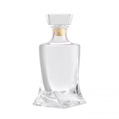 Unique Shaped Custom Empty Glass 500ml 700ml Xo Wine Liquor Spirit Glass Bottle