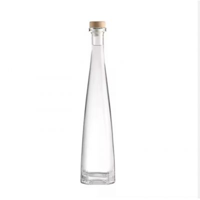 Sale Crystal Glass 500ml 700ml Vodka Gin Rum Tequila Drink Bottle With Cork