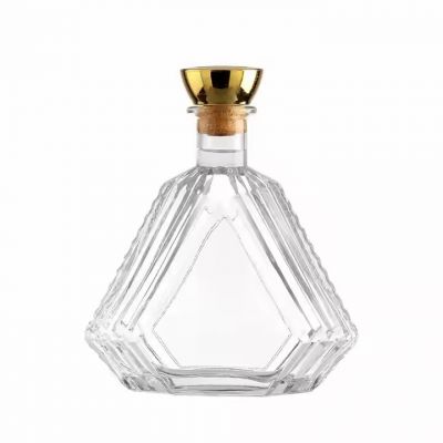 Bartop Clear Matte 500ml 750ml glass bottle for vodka brandy whiskey