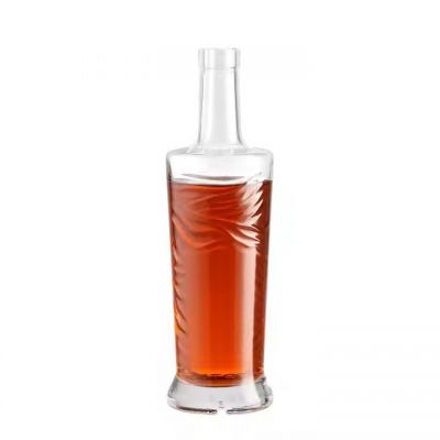 Custom Clear Crystal Whisky Bottle Glass Wine Bottle 750 Ml 700ml 500ml Brandy Xo Bottle