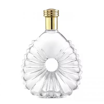 Customized 700ml Xo Transparent Glass Wine Bottle 750ml Whisky Gin Tequila Glass Bottle with lid