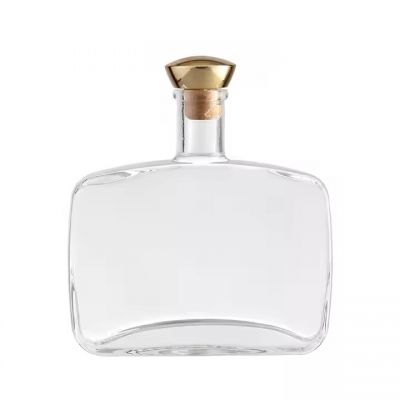 Custom Empty Crystal Gin Rum Brandy Spirit Whisky Vodka Liquor 500ml 750ml Alcohol Bottle Xo Glass Wine Bottles