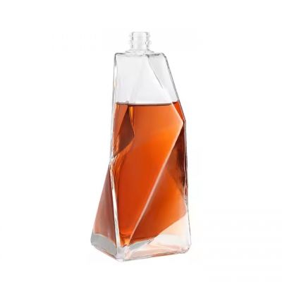 Customized Brandy Glass Bottle Spirits Whisky Vodka Gin Rum Liquor 500ml 750ml Xo Glass Wine Bottles