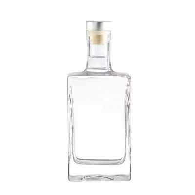 375ml 500ml 700ml Empty cheap price clear empty square Glass Wine Bottle Vodka Alcohol Whiskey Bottle Glass Liquor Bottle