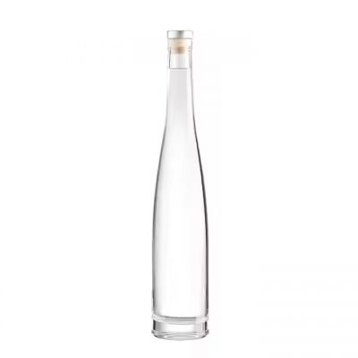 Custom round glass bottles 375ml 500ml 700ml Glass Bottle Wholesale Rum Whiskey Liquor Gin Wine Spirit with cork