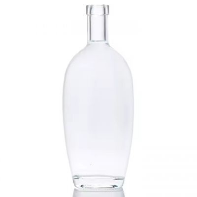 Hot selling 750ml Round Shaped Empty Rum Whisky Vodka Spirit Liquor Glass Bottle with Corks