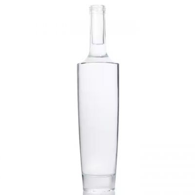 Super flint fancy Spirit Liquor Brandy Rum Long Neck Bottle 500ml 700ml Gin Whiskey Wine Vodka Glass Bottle with corks