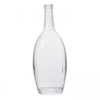 Custom Shape 100Ml 375Ml 500Ml 700Ml 750Ml Glass Bottle Wholesale Round Rum Whiskey Gin Spirits Vodka Bottle