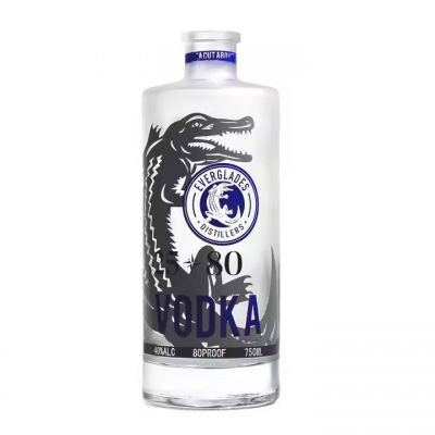 Factory Outlet Low Price Screen Printing Design 700ml750ml Brandy Whiskey Spirit Glass Bottle Clear High Quality Whiskey Glass