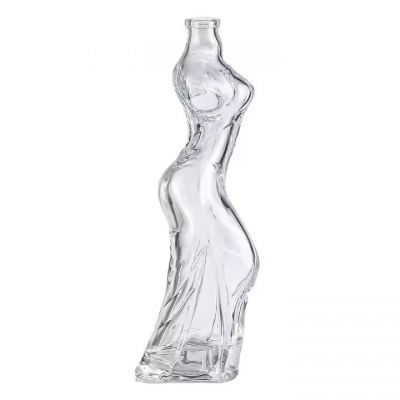 Manufacturer Women Shape Wine Bottle De Vidrio Wine Water Glass Glasflaschen Water Bottle