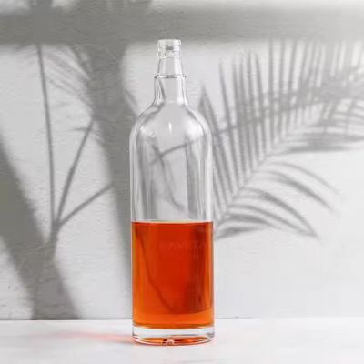 Transparent Glass Bottle For Vodka Gin Rum Tequila Whiskey Whisky Brandy Liquor wirh best quality
