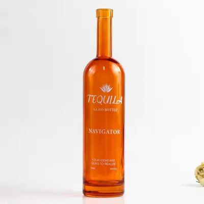 China Factory Selling 200ml 375ml 500ml 750ml 1000ml Spray Screen Printing Design Support Custom Tequila Bottle