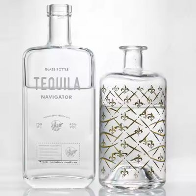 custom logo bottle directly supplied by manufacturer for Olso Vodka Liquor Gin Rum Tequila Whiskey Whisky Brandy