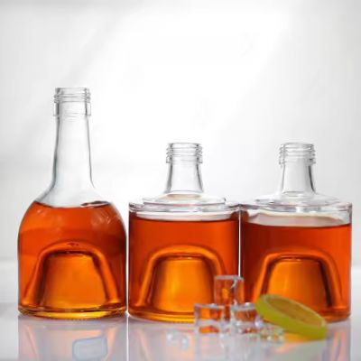 luxury glass empty stackable bottle 750ml vodka bottles 700ml whisky wine 650ml brandy 800ml 1000ml