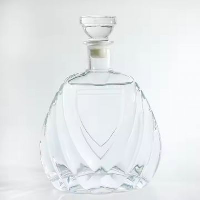 Hot Sale Empty Spirits Glass Whiskey Bottle 700ml 750ml Brandy Whiskey Vodka Gin Whiskey With Cork