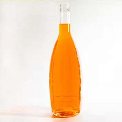 Empty Liquor Spirits Glass Whiskey Bottle 700ml 750ml Fancy Engraving Design Shape Whiskey Bottle Vodka Gin