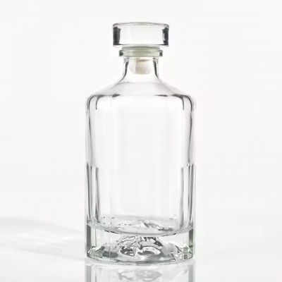 wholesalers gin vodka liquor tequila empty whisky 500ml glass bottle custom packaging with pug cap
