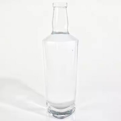 Customized Factory Stocked Transparent 700ml Rum Glass Bottles With ISO