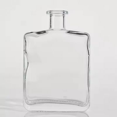 Hot sale recyclable unique 375ml 500ml 750ml liquor whiskey glass bottles for vodka