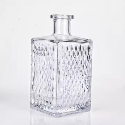 Spot Goods Premium 750ml Spirit liquor Glass Bottles With Security Caps