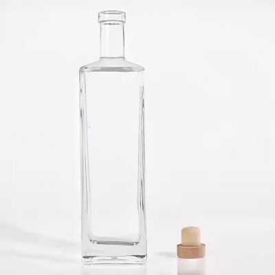 Decoration Customized Super Flint 750ml Spirit Liquor Glass Bottles Hot stamping For Spirit liquor