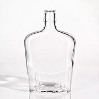 Customized printing empty 750ml vodka gin rum brandy liquor glass bottles with match caps