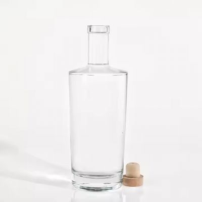 Luxury embossed 750ml original spirit bottle for rum brandy tequila whisky liqueur