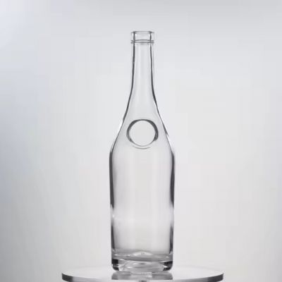 Wholesale creative exquisite 500ml 700ml 750ml glass bottles for whiskey spirits liquor vodka