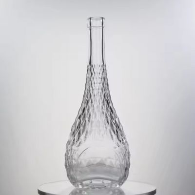 Free samples transparent recyclable 375ml 500ml 700ml 750 ml spirits vodka liquor glass bottles