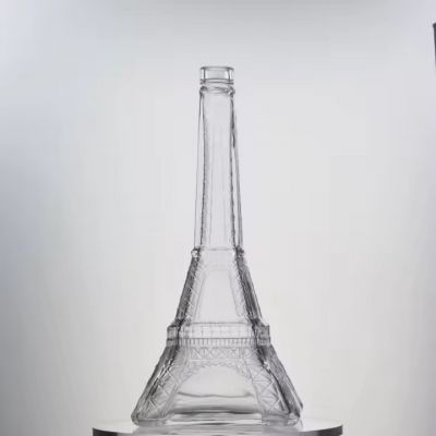 China Manufacture empty 700ml 750ml 500ml spirits vodka glass bottles with stopper
