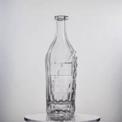 Manufacturer factory direct price 700ml 750ml glass bottles for vodka whisky liquor gin