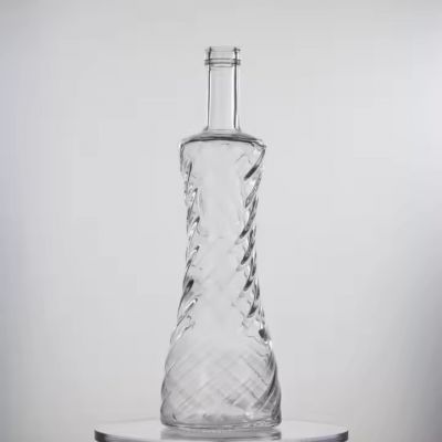 Creative contemporary design 700ml 750ml 1000ml spirits vodka whisky liquor glass bottles