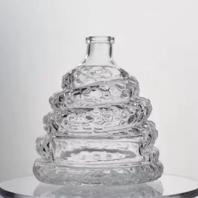 Screen Printed Decanter extra Flint 500ml 700ml 750ml Empty Glass Bottles for Whiskey