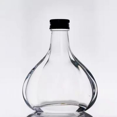 Factory Direct 130ml Mini Brandy Vodka Glass Bottle with Screw Cap
