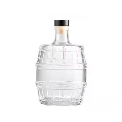 700ml Round Glass Rum Bottles with Stopper