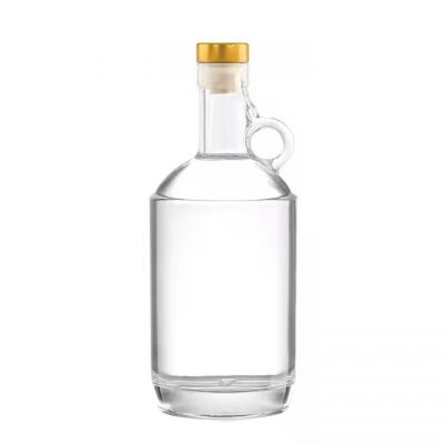 Wholesale Custom 375ml 500ml 700ml 750ml 1000ml Empty Glass Liquor Bottle Vodka Gin Bottle