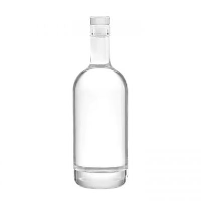 Best Seller Luxury Crystal 1 Litre Vodka Gin Liquor Clear Glass Bottle Drink With Lids